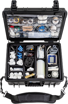 B&W Outdoor Cases BW Outdoor Cases Type 6000 for Medical Emergency Kit, black