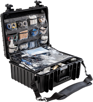 B&W Outdoor Cases BW Outdoor Cases Type 6000 for Medical Emergency Kit, black