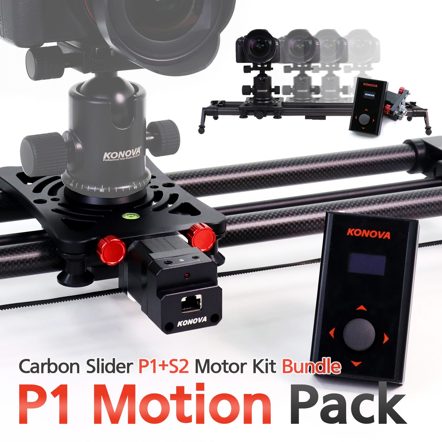 Konova P1 KMS S2 Motorized Carbon Camera Slider Voosestore
