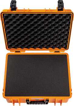 B&W Outdoor Cases BW Outdoor Case Type 6000 with pre-cut foam (SI) Orange
