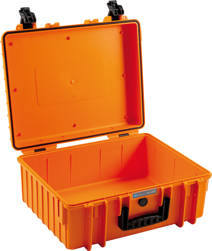 B&W Outdoor Cases BW Outdoor Case Type 6000 with pre-cut foam (SI) Orange - 11