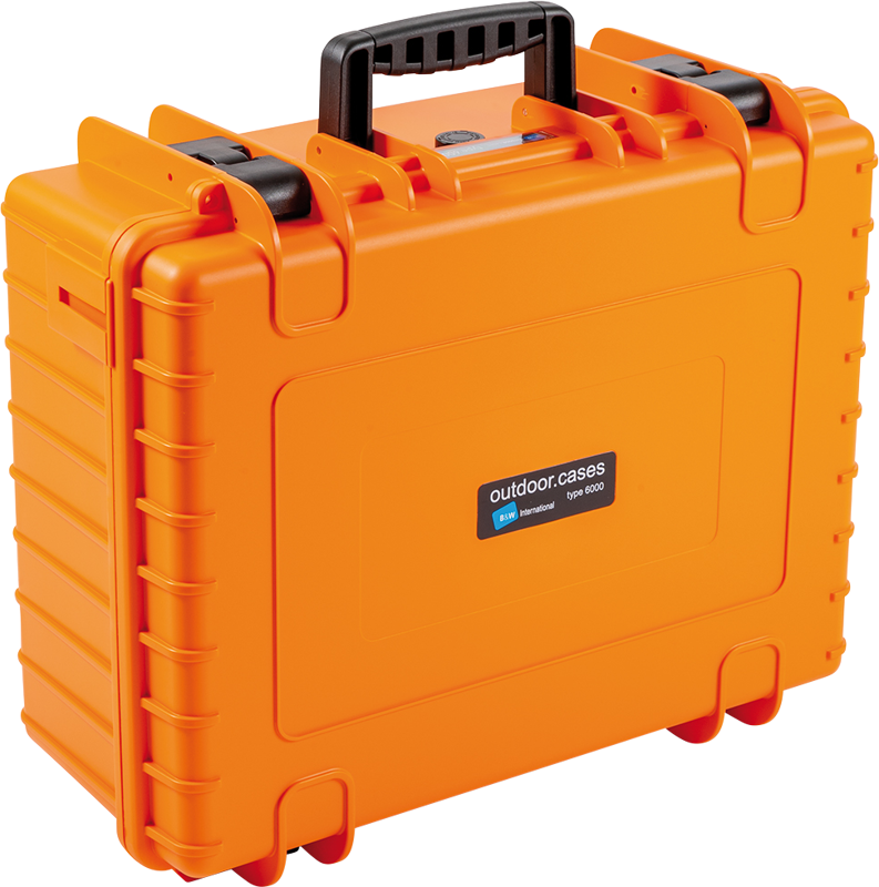 B&W Outdoor Cases BW Outdoor Case Type 6000 with pre-cut foam (SI) Orange - 7