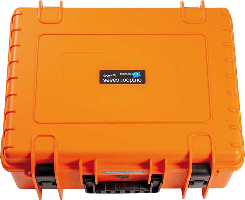 B&W Outdoor Cases BW Outdoor Case Type 6000 with pre-cut foam (SI) Orange - 8