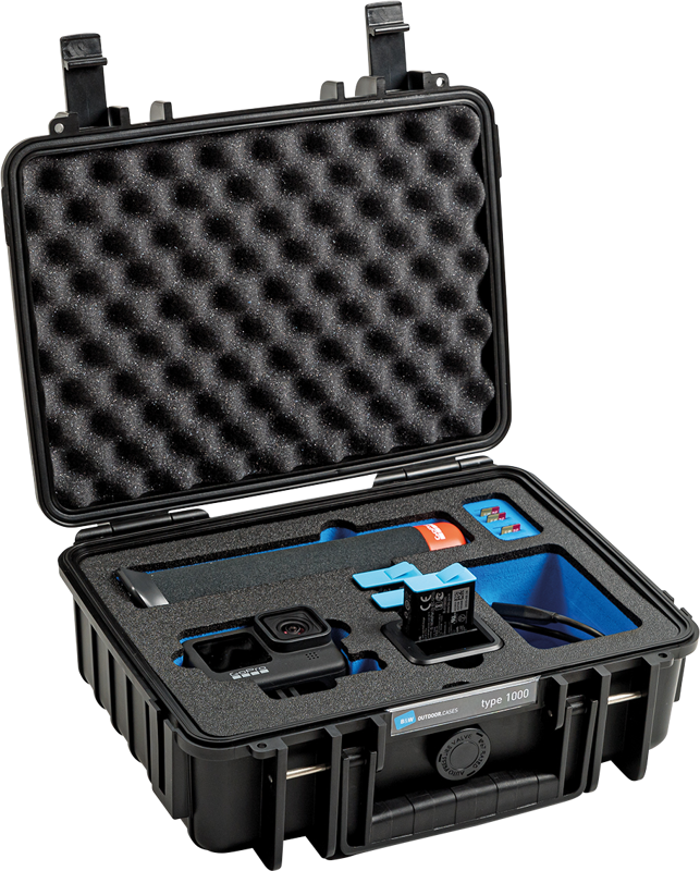 B&W Outdoor Cases BW Outdoor Case Type 1000 for GoPro Hero 12 (fits even GoPro Hero 9/10/11), Black - 3