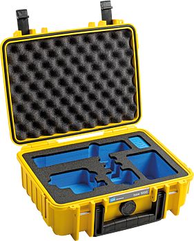 B&W Outdoor Cases BW Outdoor Case Type 1000 for GoPro Hero 12 (fits even GoPro Hero 9/10/11), Yellow