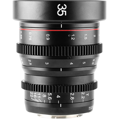 MEIKE 35mm T2.2 Manual Focus Cinema Prime Lens (MFT Mount)  - 2