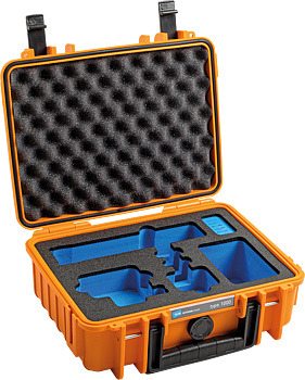 B&W Outdoor Cases BW Outdoor Case Type 1000 for GoPro Hero 12 (fits even GoPro Hero 9/10/11), Orange