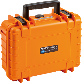 B&W Outdoor Cases BW Outdoor Case Type 1000 for GoPro Hero 12 (fits even GoPro Hero 9/10/11), Orange