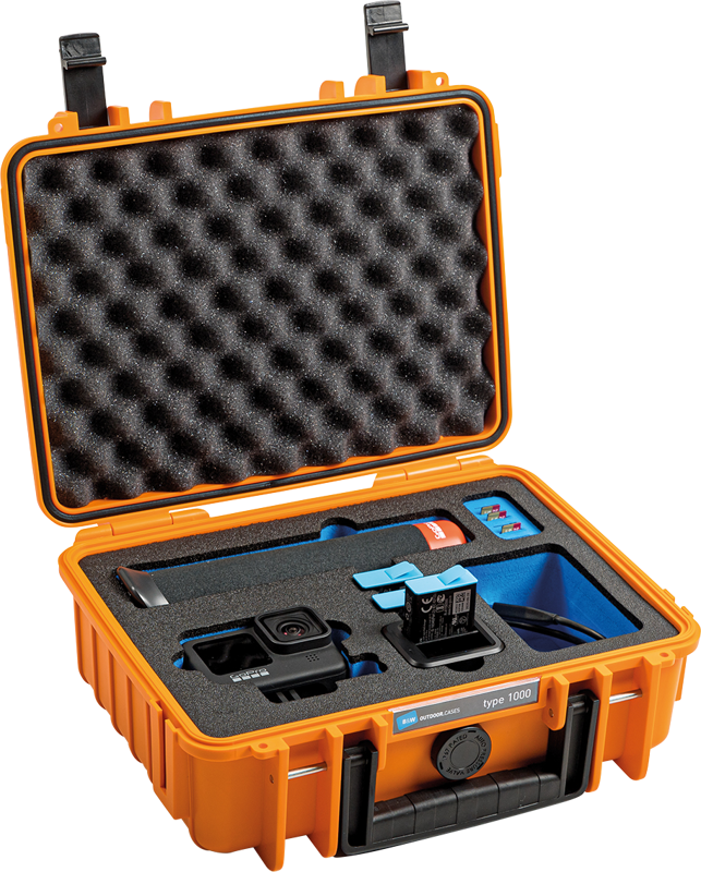B&W Outdoor Cases BW Outdoor Case Type 1000 for GoPro Hero 12 (fits even GoPro Hero 9/10/11), Orange - 3
