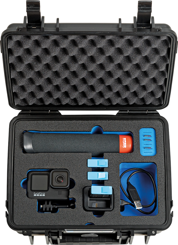 B&W Outdoor Cases BW Outdoor Case Type 2000 for GoPro Hero 12 (fits even GoPro Hero 9/10/11), charge-in-case, Black – för filmskapare - 4