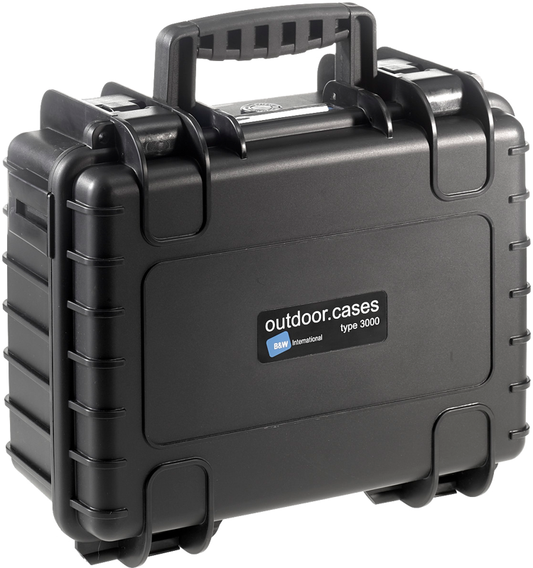 B&W Outdoor Cases BW Outdoor Case Type 3000 for GoPro Hero 12 (fits even GoPro Hero 9/10/11), charge-in-case. Black – för filmskapare - 2