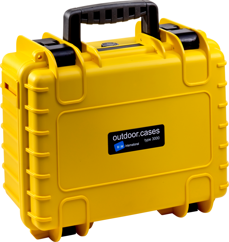 B&W Outdoor Cases BW Outdoor Case Type 3000 for GoPro Hero 12 (fits even GoPro Hero 9/10/11), charge-in-case. Yellow - 2