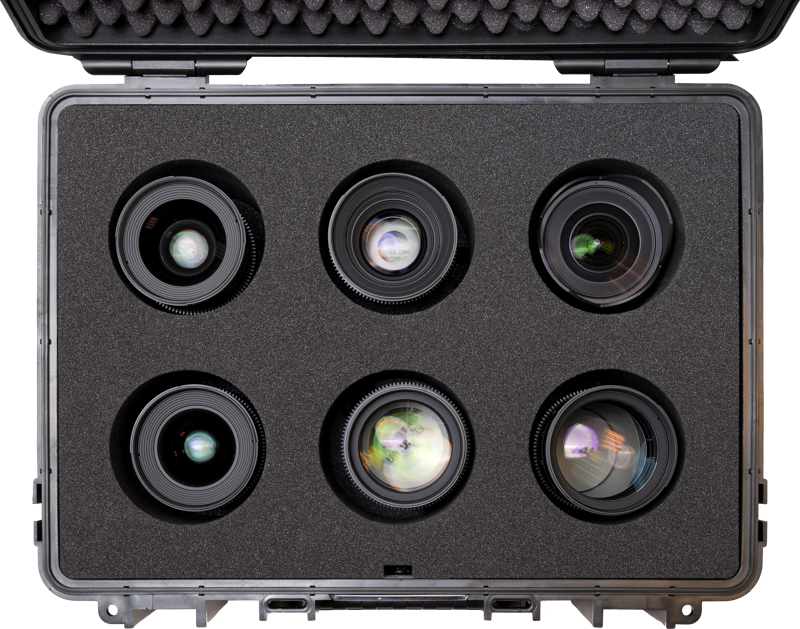 B&W Outdoor Cases BW Outdoor Cases Type 5000 with custom foam for SAMYANG XEEN CF lenses / Canon PL - 2