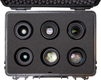 B&W Outdoor Cases BW Outdoor Cases Type 5000 with custom foam for SAMYANG XEEN CF lenses / Canon PL