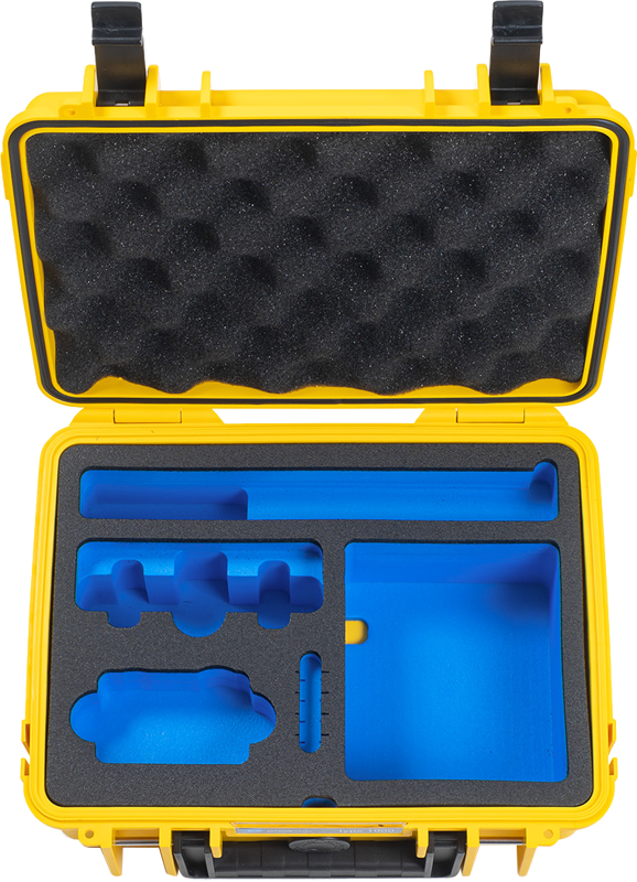 B&W Outdoor Cases BW Outdoor Case Type 1000 for DJI Osmo Action 3 / Yellow - 2