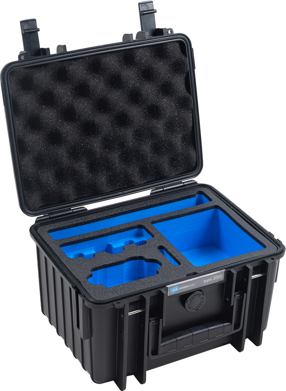 B&W Outdoor Cases BW Outdoor Case Type 2000 for DJI Osmo Action 3 / Black