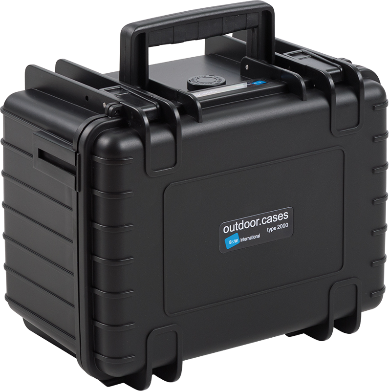 B&W Outdoor Cases BW Outdoor Case Type 2000 for DJI Osmo Action 3 / Black - 6