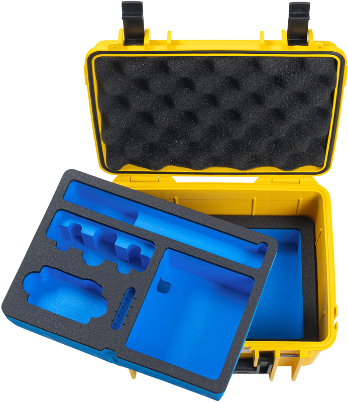 B&W Outdoor Cases BW Outdoor Case Type 2000 for DJI Osmo Action 3 / Yellow - 5