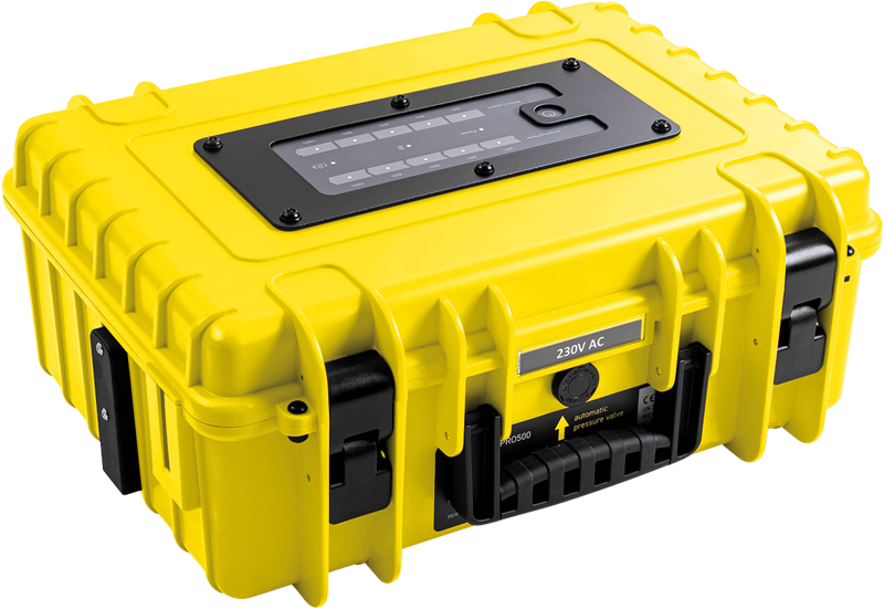 B&W Outdoor Cases BW Outdoor Cases energy.case PRO500 (300 Watt), yellow