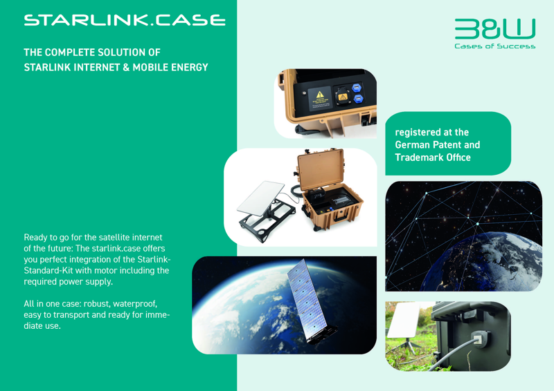 B&W Outdoor Cases BW Outdoor Cases starlink.case 1500 / Satellite internet (mobile solution with battery) black - 2