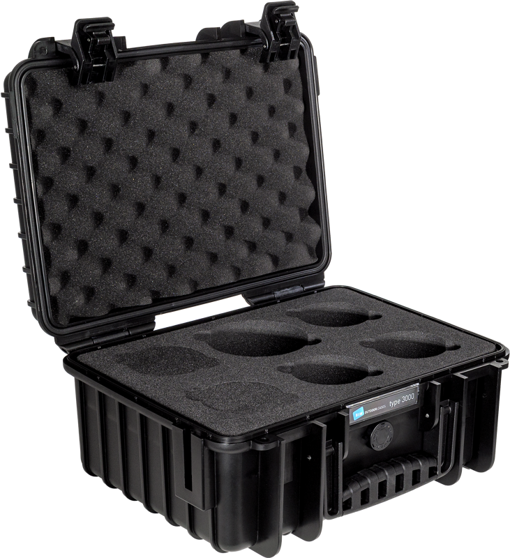 B&W Outdoor Cases BW Outdoor Cases Type 3000 with custom foam for Samyang V-AF T1.9 Sony FE - 2