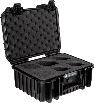 B&W Outdoor Cases BW Outdoor Cases Type 3000 with custom foam for Samyang V-AF T1.9 Sony FE