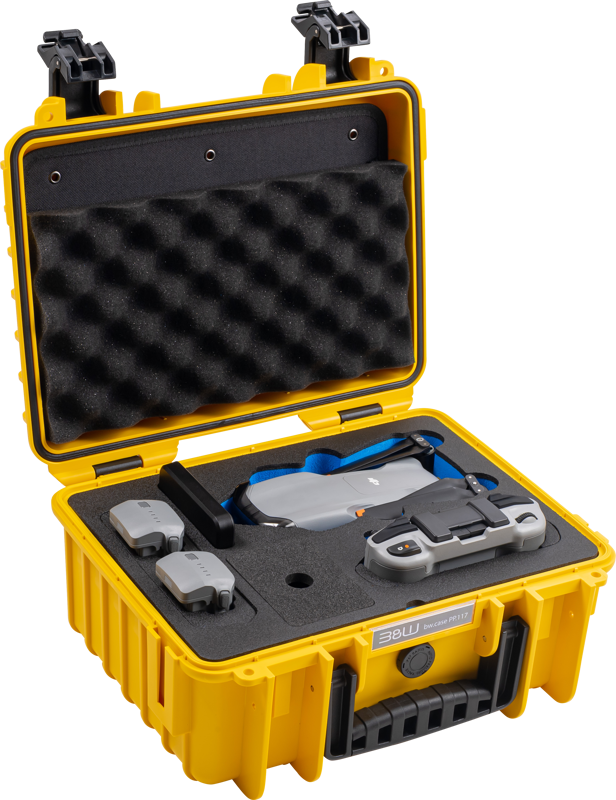 B&W Outdoor Cases BW Outdoor Cases Type 3000 for DJI Air 3 / DJI Air 3S / Yellow - 3