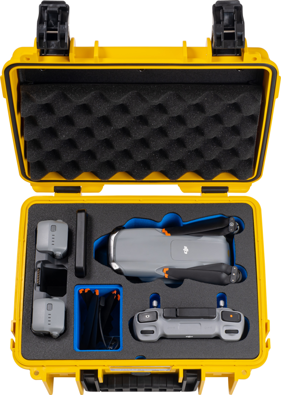 B&W Outdoor Cases BW Outdoor Cases Type 3000 for DJI Air 3 / DJI Air 3S / Yellow - 4