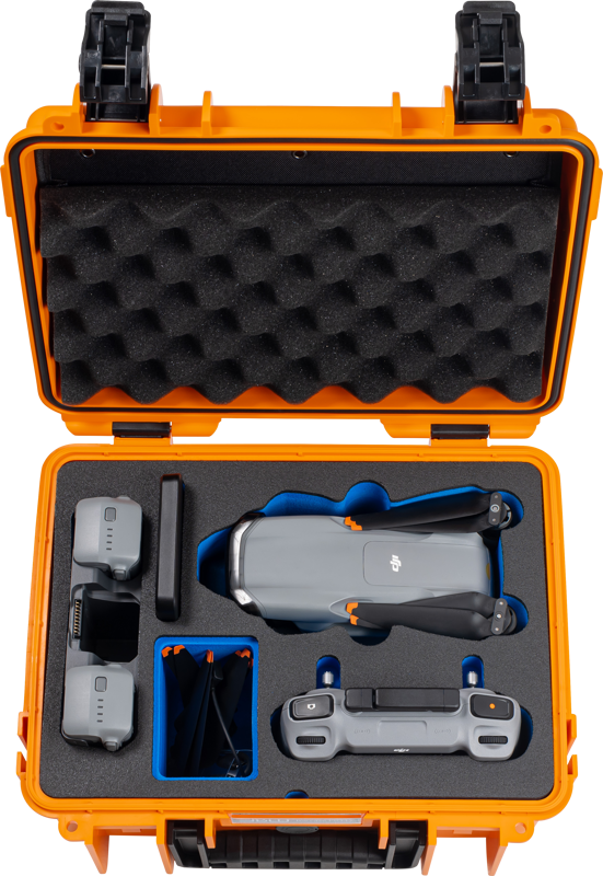 B&W Outdoor Cases BW Outdoor Cases Type 3000 for DJI Air 3 / DJI Air 3S / Orange – för filmskapare - 4