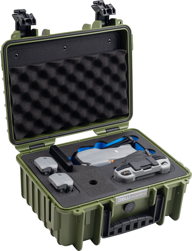 B&W Outdoor Cases BW Outdoor Cases Type 3000 for DJI Air 3 / DJI Air 3S / Bronze-green - 3
