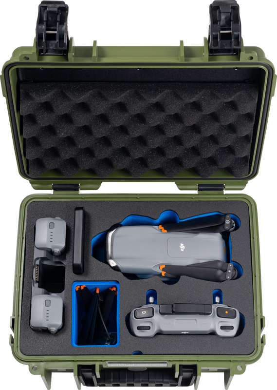 B&W Outdoor Cases BW Outdoor Cases Type 3000 for DJI Air 3 / DJI Air 3S / Bronze-green - 4