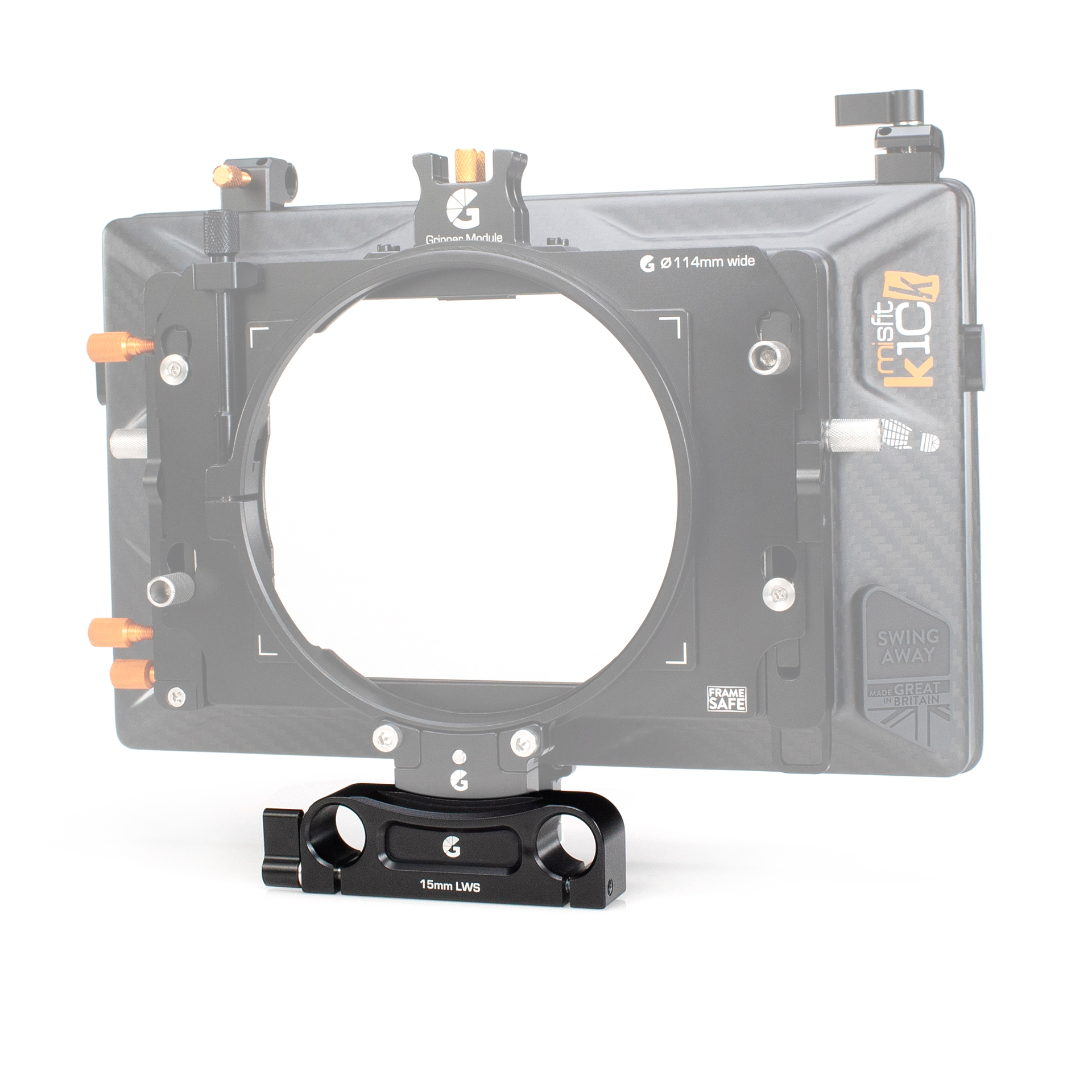 Bright Tangerine 15mm LWS Support Bracket (Misfit Kick Mk I & II) - 3