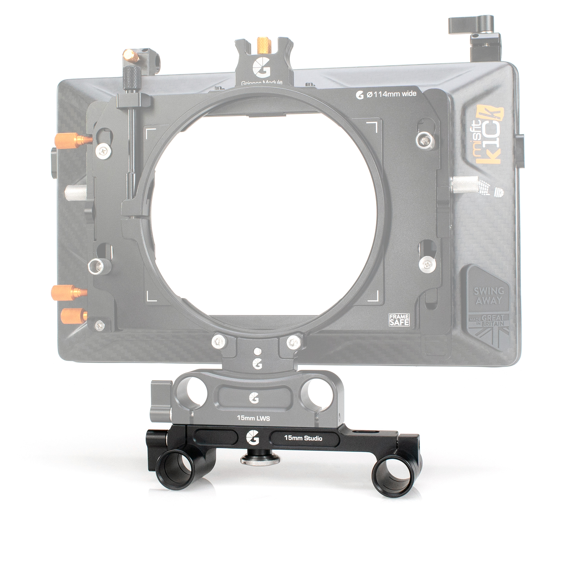 Bright Tangerine 15mm Studio Bracket - 5