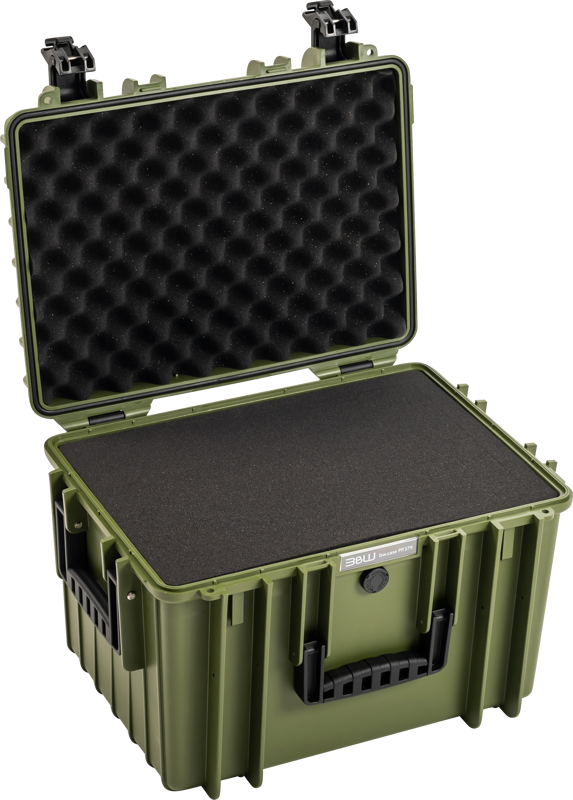 B&W Outdoor Cases BW Outdoor Cases Type 5500 / Bronze green (pre-cut foam)