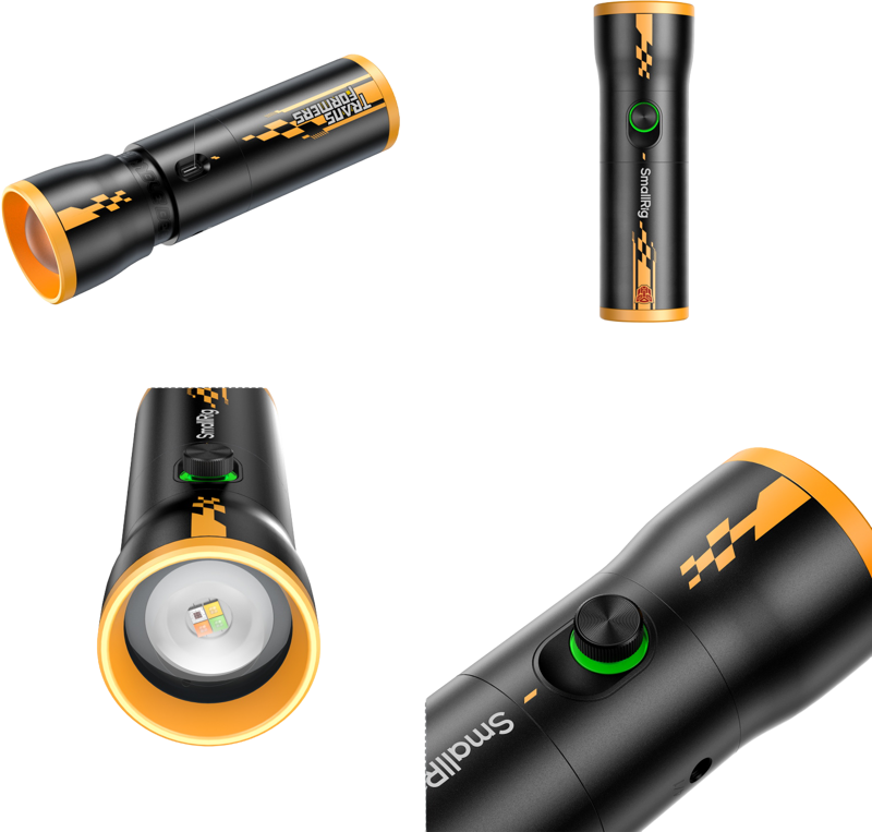 SmallRig 5512 RF 10C Portable Focusable LED Video Light "BumbleBee Edition" - 2