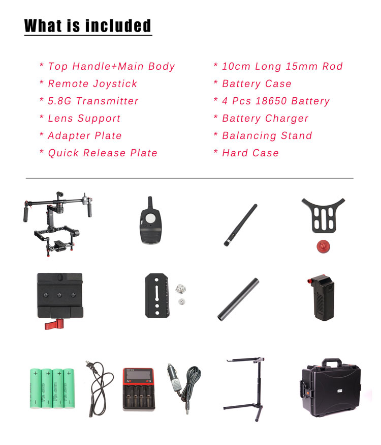 Came Prodigy 3-axis Gimbal Stabilizer - 12