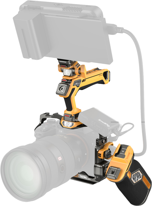 SmallRig 5518 HawkLock Quick Release Cage Kit for Sony A7R V/ A7 IV/ A7S III (Adv Ed) (Bumblebee) - 7