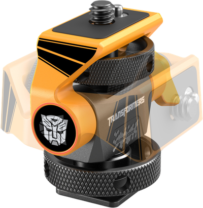SmallRig 5519 Swivel and Tilt Adjustable Monitor Support with Cold Shoe（BumbleBee Edition） - 5