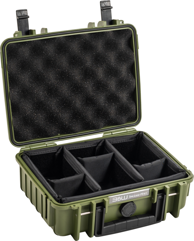 B&W Outdoor Cases BW Outdoor Cases Type 1000 / Bronze green (divider system)