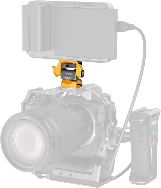 SmallRig 5520 Adjustable Monitor Support Compatible with ARRI 3/8''-16 Screws（BumbleBee Edition） - 7