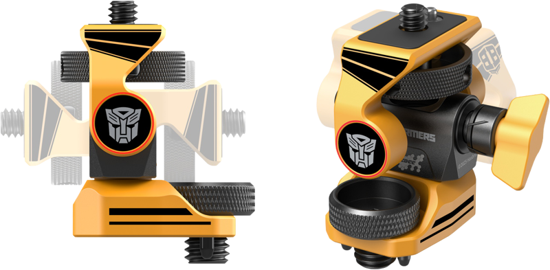 SmallRig 5520 Adjustable Monitor Support Compatible with ARRI 3/8''-16 Screws（BumbleBee Edition） - 5