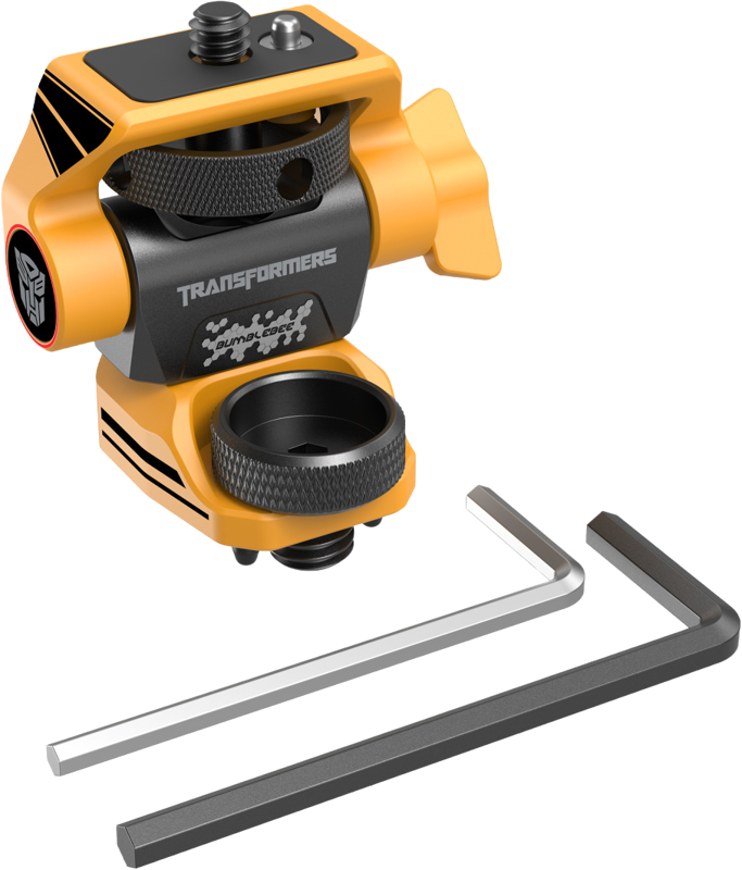 SmallRig 5520 Adjustable Monitor Support Compatible with ARRI 3/8''-16 Screws（BumbleBee Edition） - 3