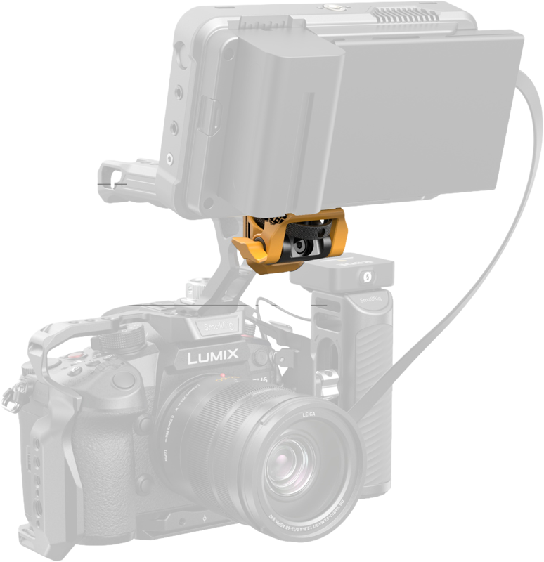 SmallRig 5520 Adjustable Monitor Support Compatible with ARRI 3/8''-16 Screws（BumbleBee Edition） - 8