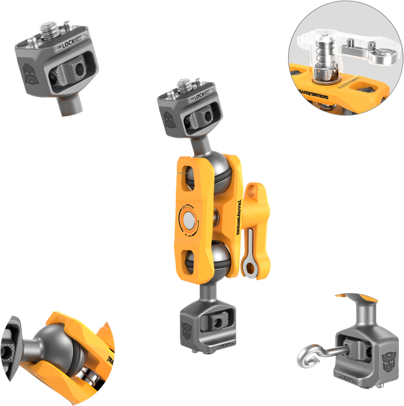 SmallRig 5522 Magic Arm Support with Dual Ball Heads 1/4”-20 Screws（BumbleBee Edition） - 4