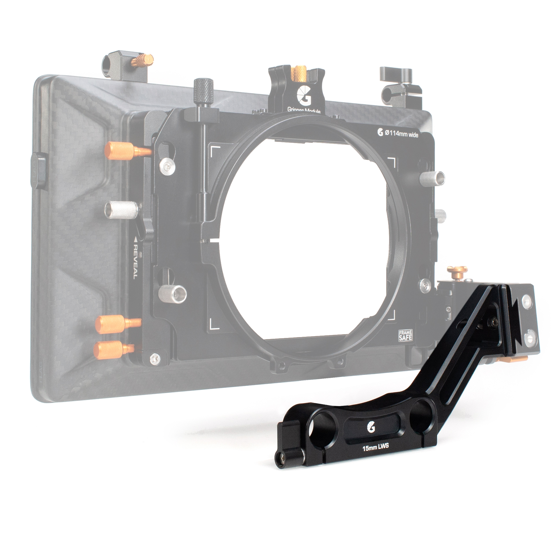 Bright Tangerine 15mm LWS Swing Away Arm (Misfit Kick & 360) - 4