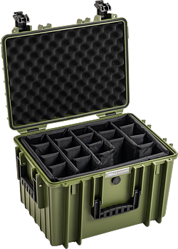 B&W Outdoor Cases BW Outdoor Cases Type 5500 / Bronze green (divider system)