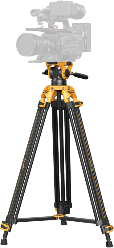 SmallRig 5523 Video Tripod with Heavy-Duty Fluid Head AD-01 (BumbleBee Edition） – för filmskapare - 11
