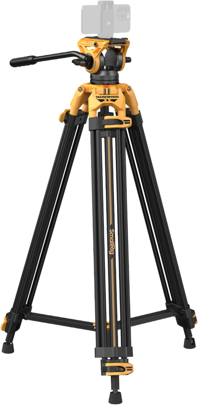 SmallRig 5523 Video Tripod with Heavy-Duty Fluid Head AD-01 (BumbleBee Edition） – för filmskapare - 3