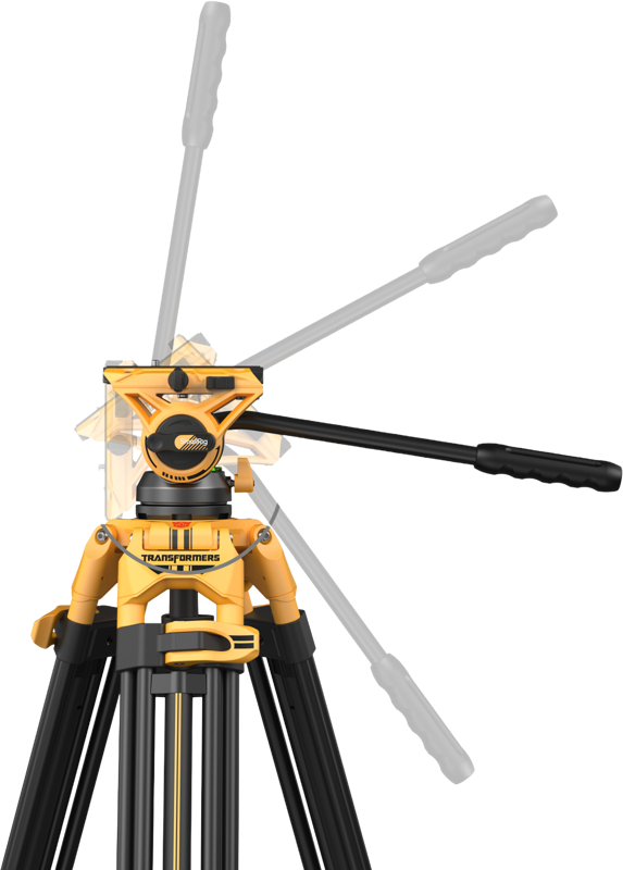 SmallRig 5523 Video Tripod with Heavy-Duty Fluid Head AD-01 (BumbleBee Edition） – för filmskapare - 7