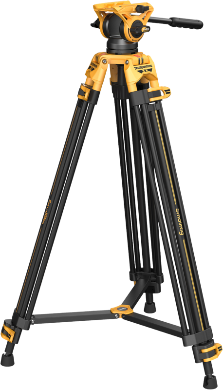 SmallRig 5523 Video Tripod with Heavy-Duty Fluid Head AD-01 (BumbleBee Edition） – för filmskapare